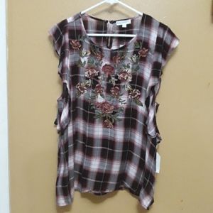 Coco + Jaimeson Blouse Womens L